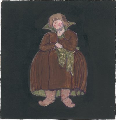 Kostümentwurf für Rimsky-Korsakovs Oper "Das Märchen vom Zaren Saltan", 1919 von Nicholas Roerich