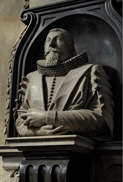 Denkmal für Hugo Barker, 1632 von Nicholas Stone
