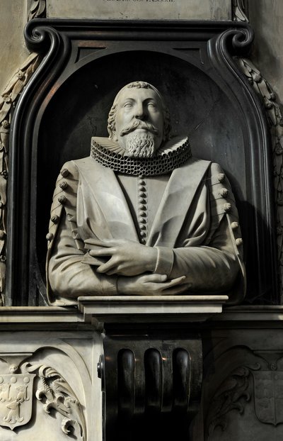 Denkmal für Hugo Barker, 1632 von Nicholas Stone