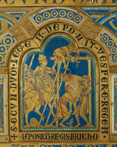 Abschneiden des Königs von Jericho vom Galgen von Nicholas of Verdun