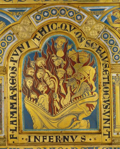 Die Verdammten in der Hölle, vom Verduner Altar von Nicholas of Verdun