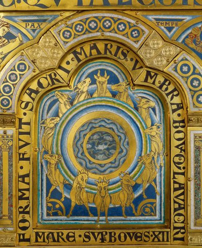 Zwölf Tiere der Apokalypse, vom Verduner Altar von Nicholas of Verdun