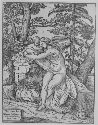 Venus und Amor, 1566 von Nicolò Boldrini