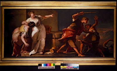Moses und Tochter von Jerusalem von Nicolò Grassi