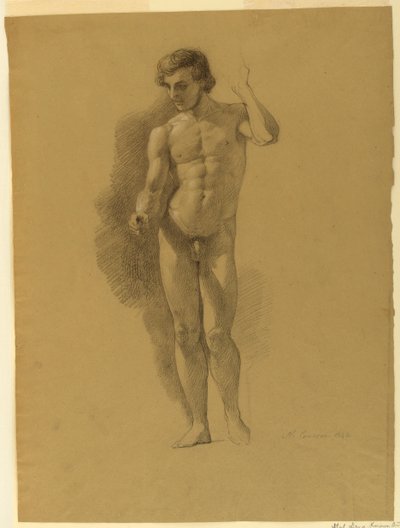 Studie eines männlichen Aktes von Nicola Consoni