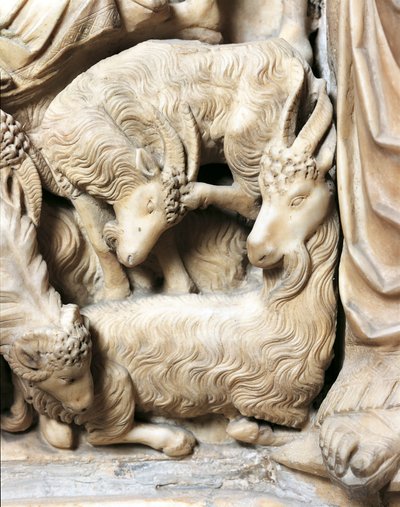 Italien, Toskana, Siena-Kathedrale, Kanzel mit der Geburtsszene von Nicola Pisano von Nicola Pisano