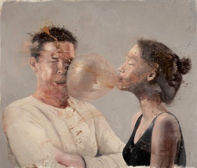 Blase I (Mädchen mit Boxer), 2020 von Nicola Pucci