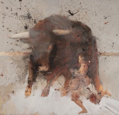 Stier mit Stierkämpfer, 2019 von Nicola Pucci