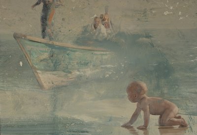 Kind am Strand, 2016 von Nicola Pucci