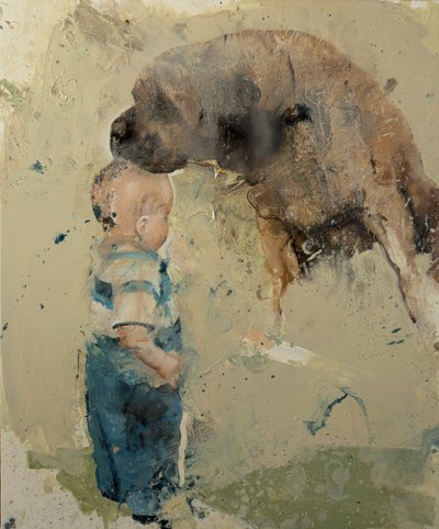 Kind mit Hund II von Nicola Pucci