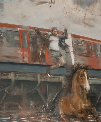 Sprung vom Zug von Nicola Pucci
