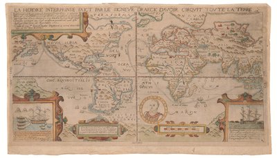La heroike interprinse faict par le Signeur Draeck d’avoir cirquit toute la terre, möglicherweise Antwerpen, um 1590 von Nicola Van Sype