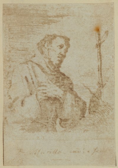 St. Franziskus. Aus einer angeblich einzigartigen Radierung von Murillo. von Nicolaas Henneman