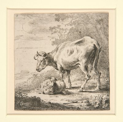 Die Kuhherde mit der Milchmagd von Nicolaes Berchem