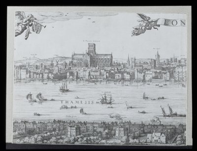 Panorama von London und der Themse, Teil zwei zeigt die St. Paul