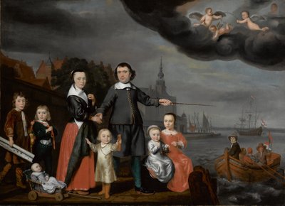 Kapitän Job Jansse Cuijter und seine Familie, 1659 von Nicolaes Maes