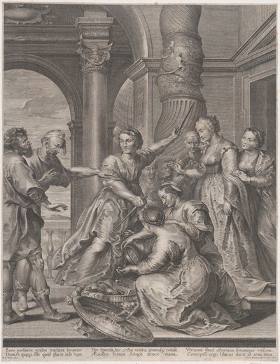 Achilles und die Töchter des Lykomedes von Nicolaes Ryckmans