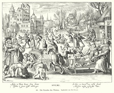 Freuden des Winters von Nicolaes de (after) Bruyn