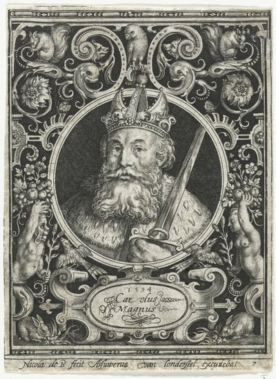 Karl der Große, König der Franken von Nicolaes de Bruyn