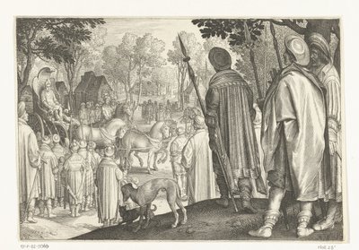 Triumphzug von Josef im Triumphwagen des Pharao (Serie: Geschichte von Josef) von Nicolaes de Bruyn