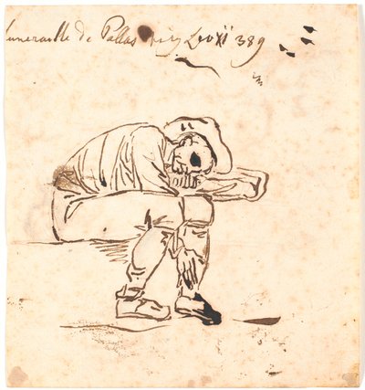 Bauer, der sitzt und schläft von Nicolai Abildgaard