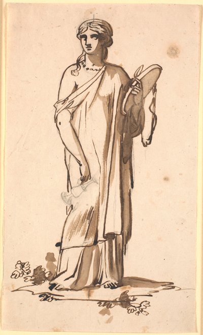 Eine Frauenfigur mit einem Krug in der rechten Hand von Nicolai Abildgaard