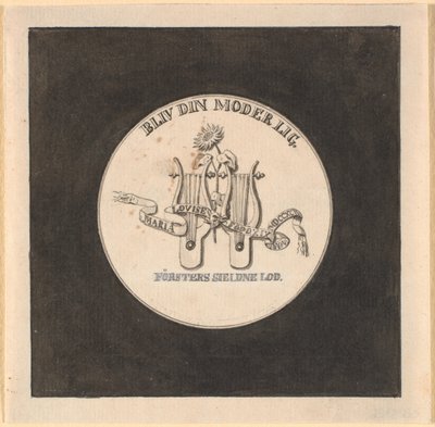Entwurf für die Rückseite der Medaille anlässlich der Geburt der Kronprinzessin 1792 von Nicolai Abildgaard