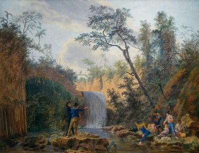 Französische botanische Expedition nach Amerika, Öl auf Leinwand von Nicolas-Didier Boguet (1755-1839) von Nicolas Didier Boguet