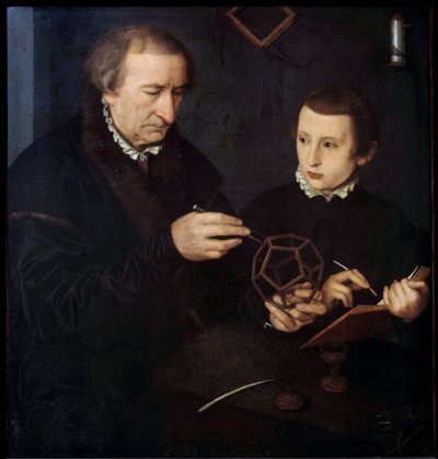 Porträt des deutschen Kalligraphen und Mathematikers Johann Neudorfer der Ältere von Nicolas (workshop) Neufchatel