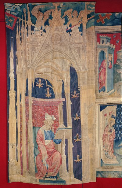 Der Leser, aus dem Apokalypse-Wandteppich von Angers, 1373-87 von Nicolas Bataille