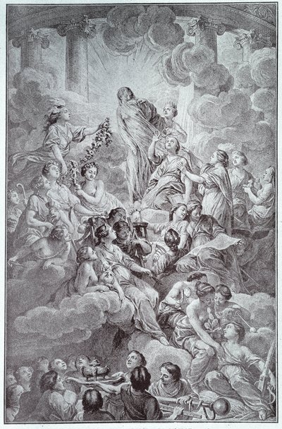 Frontispiz der Enzyklopädie von Denis Diderot (1713-1784) und Jean le Rond d