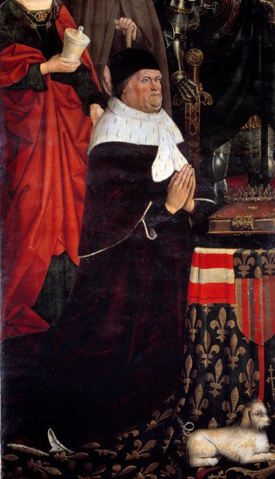 Porträt von König René von Anjou (1409-1480), auch René I. von Neapel oder René von Sizilien genannt. Gemälde von Nicolas Froment (1461-1483) 1475 Musée Granet Aix-en-Provence von Nicolas Froment