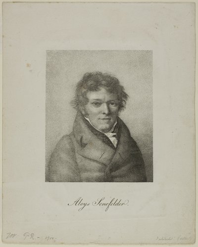 Porträt von Alois Senefelder von Nicolas Henri Jacob