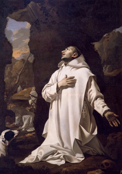 Der heilige Bruno betet in der Wüste, von Nicolas Mignard (1606-1668) von Nicolas Mignard