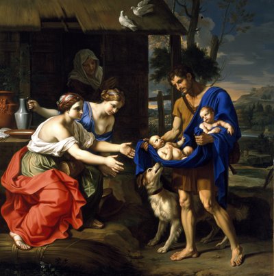Der Hirte Faustulus bringt Romulus und Remus zu seiner Frau von Nicolas Mignard