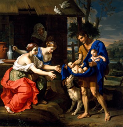 Der Hirte Faustulus bringt Romulus und Remus zu seiner Frau von Nicolas Mignard