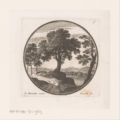 Ansicht von Bäumen entlang des Wassers von Nicolas Perelle