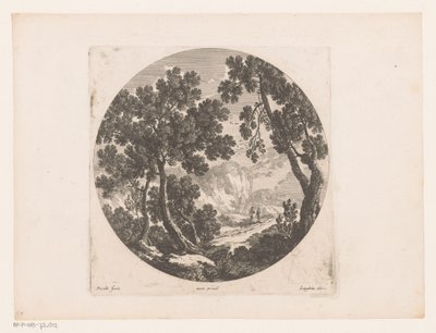 Landschaft mit Hirten hinter der Herde von Nicolas Perelle