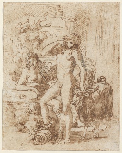 Bacchus und Erigone von Nicolas Poussin