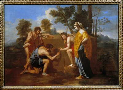 Et in Arcadia ego oder Die Hirten von Arkadien von Nicolas Poussin