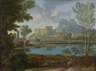 Landschaft mit Ruhe von Nicolas Poussin