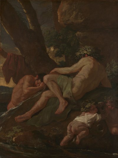 Midas wäscht sich an der Quelle des Pactolus, ca. 1627 von Nicolas Poussin