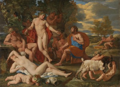 Midas und Bacchus von Nicolas Poussin