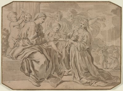 Mystische Hochzeit der Heiligen Katharina von Nicolas Poussin