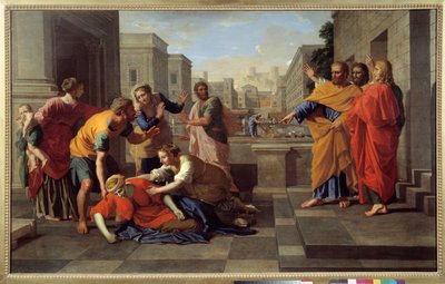Saphiras Tod von Nicolas Poussin