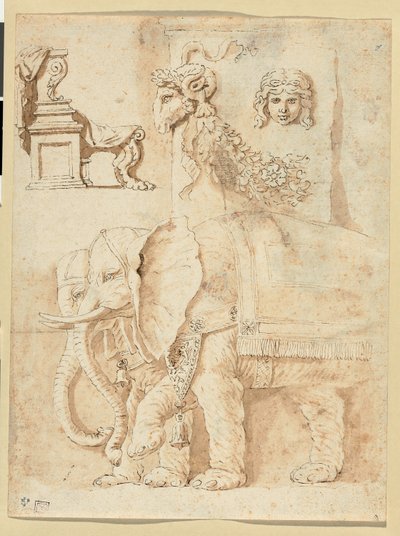 Studien nach Andrea Mantegna, Giulio Romano und der Antike von Nicolas Poussin