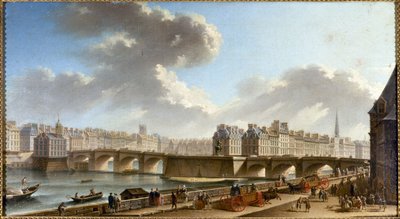Pont Neuf und Stadtansichten vom Conti-Kai, ca. 1772 von Nicolas Raguenet