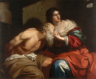 Römische Nächstenliebe, Werk von Nicolas Regnier, aufbewahrt in der Galleria Estense in Modena von Nicolas Regnier