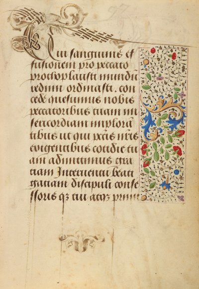 Geschmückte Textseite von Nicolas Spierinc
