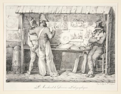 Der Händler von lithografischen Bildern von Nicolas Toussaint Charlet